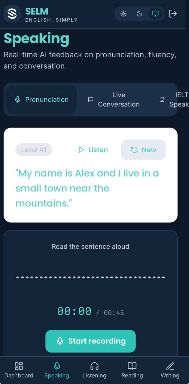 SELM Speaking